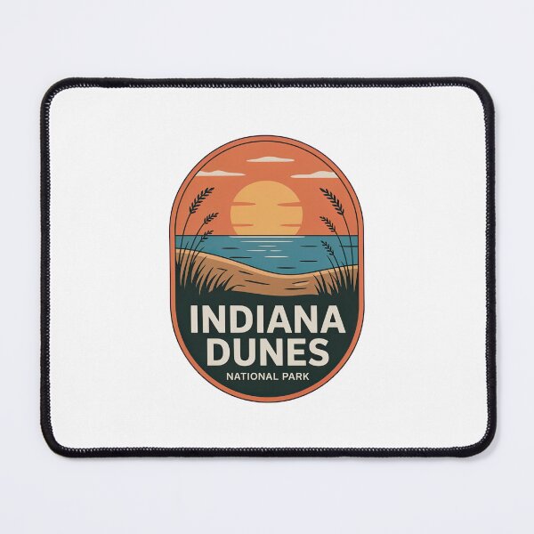 Item preview, Indiana Dunes National Park Vintage Travel Badge designed and sold by Teelogic.
