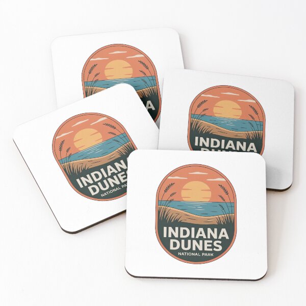 Item preview, Indiana Dunes National Park Vintage Travel Badge designed and sold by Teelogic.