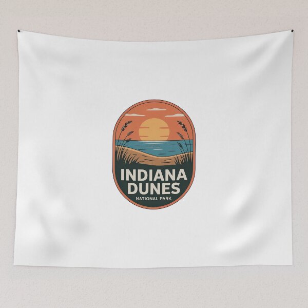 Item preview, Indiana Dunes National Park Vintage Travel Badge designed and sold by Teelogic.
