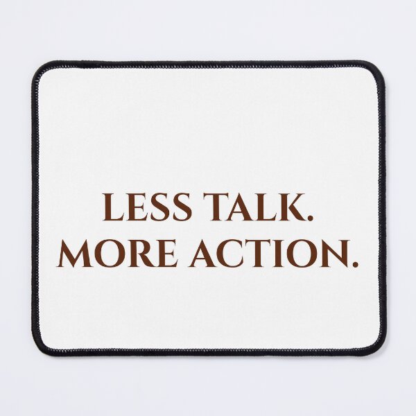 Item preview, Less Talk. More Action. | Minimalist Motivational Typography Quote designed and sold by MagicArtzz.