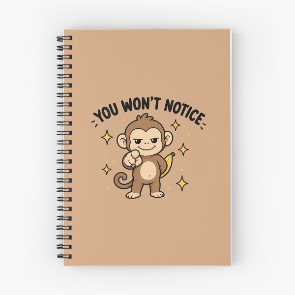Item preview, You Won't Notice Funny Monkey designed and sold by MonkiFlipp.