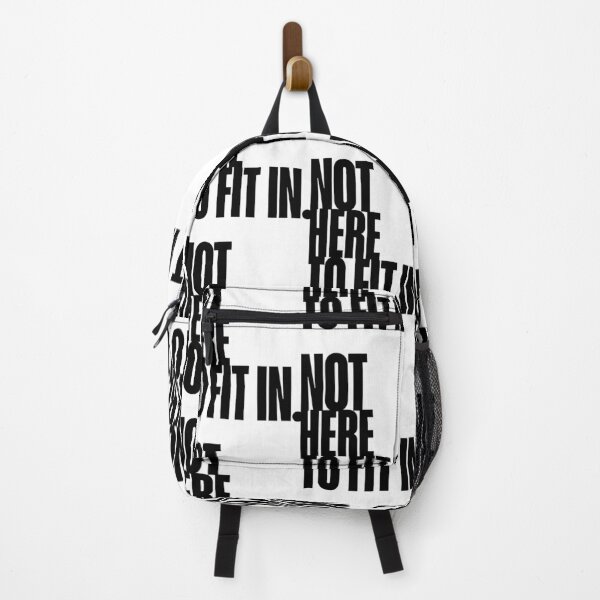 Item preview, Not here to fit in Quote Art, Bold Design designed and sold by Magic Love Art Print.