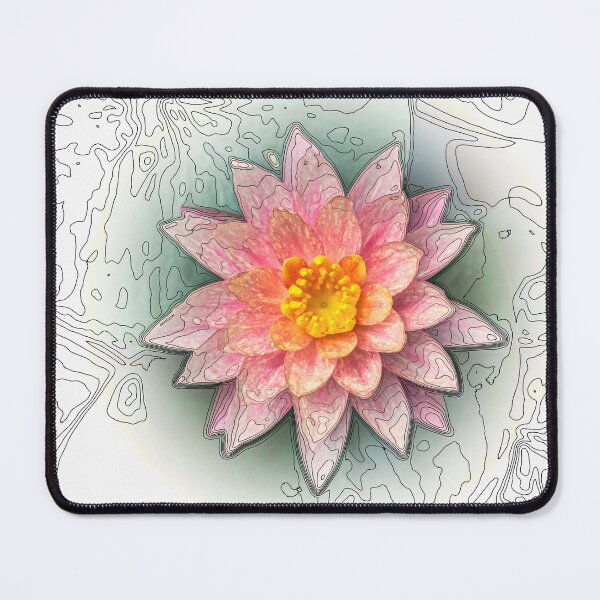 Item preview, Water Lily Topography designed and sold by Jomsunshine.