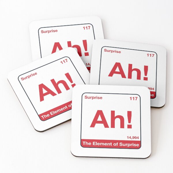 Item preview, The Element Of Surprise Periodic Table Funny Science Pun designed and sold by raedattia.