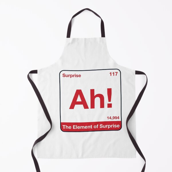 Item preview, The Element Of Surprise Periodic Table Funny Science Pun designed and sold by raedattia.