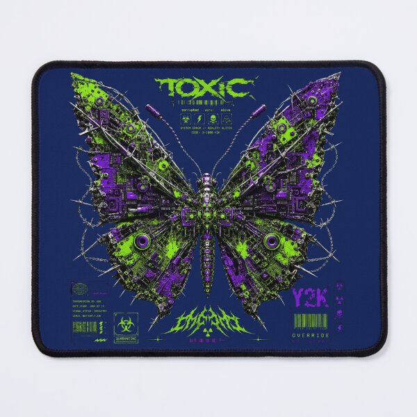 Item preview, Cyberpunk Y2K Butterfly Neon Acid Gothic Grunge designed and sold by W&RParadise.