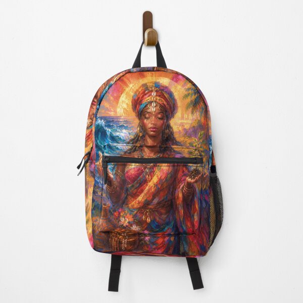 Item preview, Afrekete, African Goddess of the Sea painting designed and sold by GalleryKauffeld.