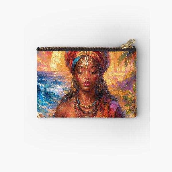 Item preview, Afrekete, African Goddess of the Sea painting designed and sold by GalleryKauffeld.