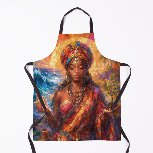 Item preview, Afrekete, African Goddess of the Sea painting designed and sold by GalleryKauffeld.