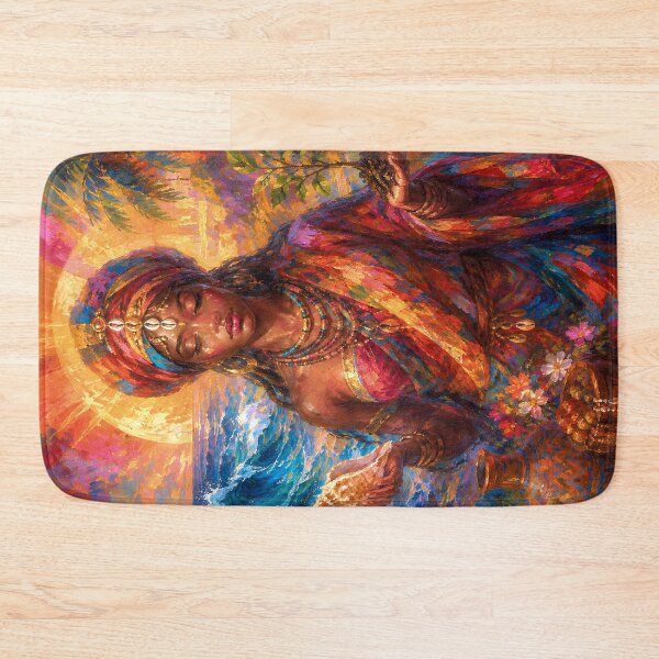Item preview, Afrekete, African Goddess of the Sea painting designed and sold by GalleryKauffeld.