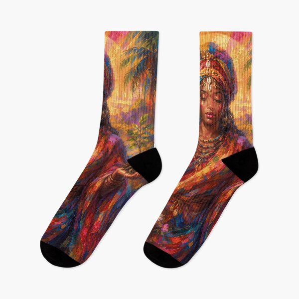 Item preview, Afrekete, African Goddess of the Sea painting designed and sold by GalleryKauffeld.