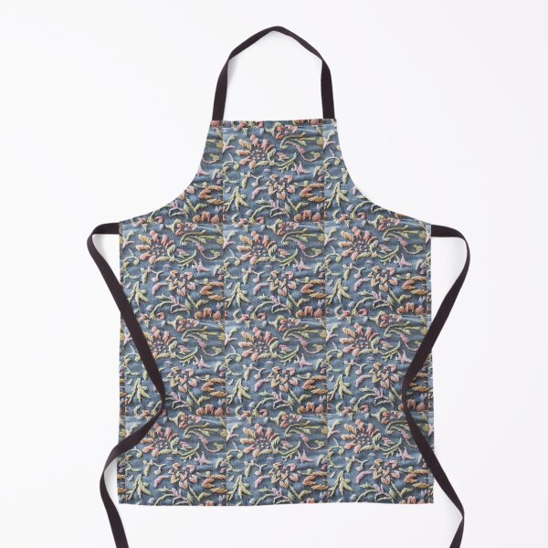 Item preview, Rainbow floral embroidery on denim designed and sold by LyLauDesign.