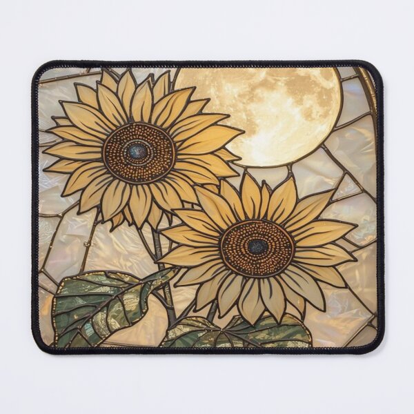 Item preview, Sunflower Stained Glass Golden Aesthetic Art designed and sold by BriSher.