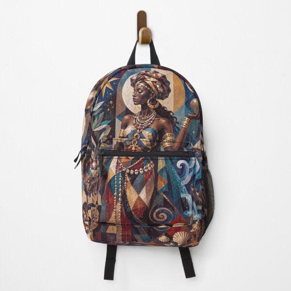 Item preview, Afrekete, African Goddess of the Sea painting designed and sold by GalleryKauffeld.
