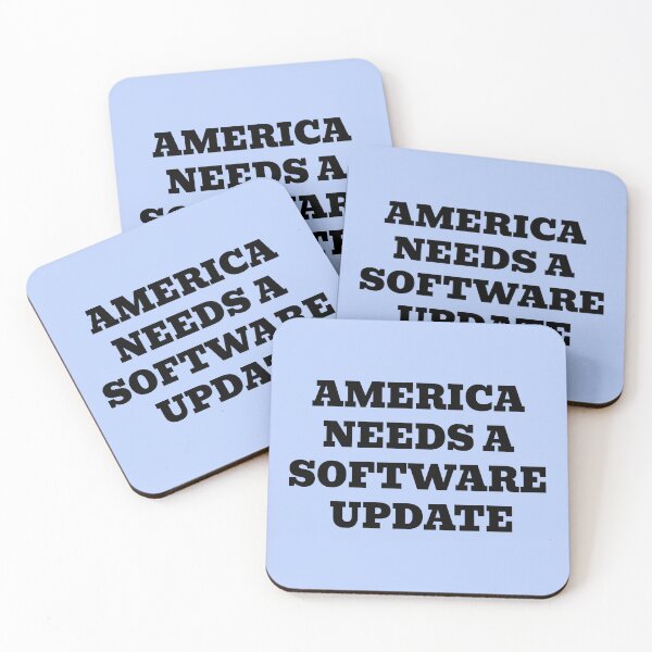 Item preview, America Needs a Software Update | Funny Political Satire designed and sold by WakeNBake-Tees.