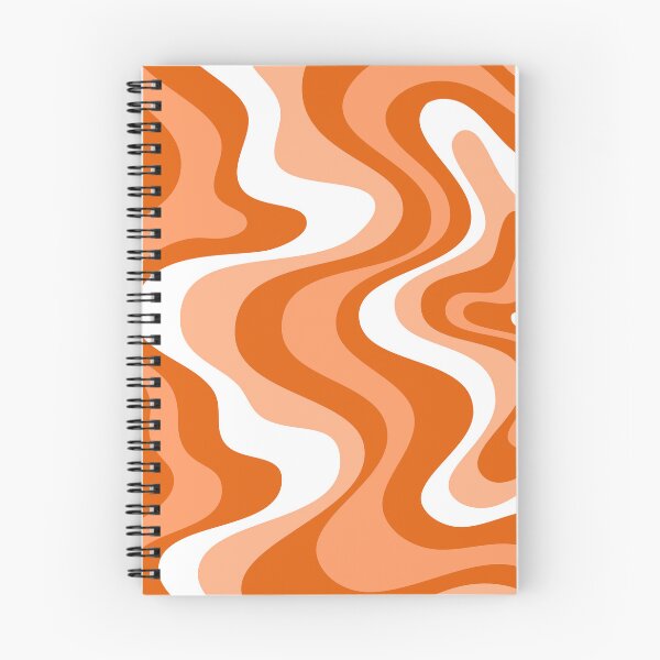 Item preview,  Liquid Swirl Retro Abstract in oranges tones, Cream, and White designed and sold by Differenceee.