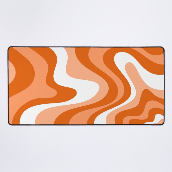 Item preview, Liquid Swirl Retro Abstract in oranges tones, Cream, and White designed and sold by Differenceee.
