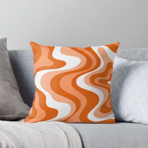 Item preview,  Liquid Swirl Retro Abstract in oranges tones, Cream, and White designed and sold by Differenceee.