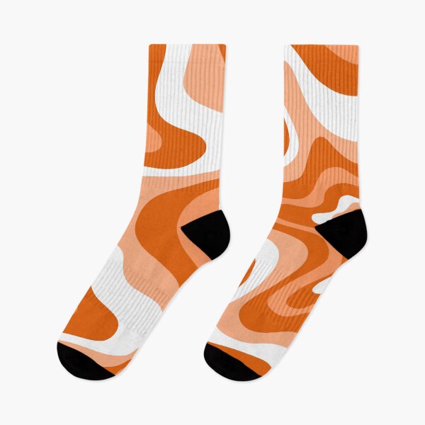 Item preview,  Liquid Swirl Retro Abstract in oranges tones, Cream, and White designed and sold by Differenceee.