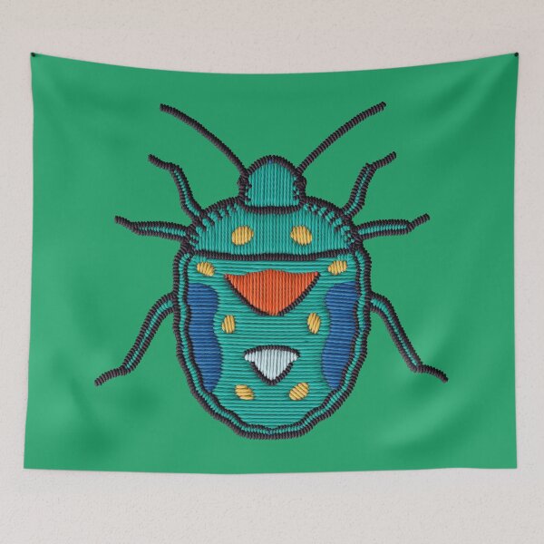 Item preview, Embroidered Jewel Bug Patch | Colorful Beetle Nature Aesthetic designed and sold by · GAMING SOUL ·.