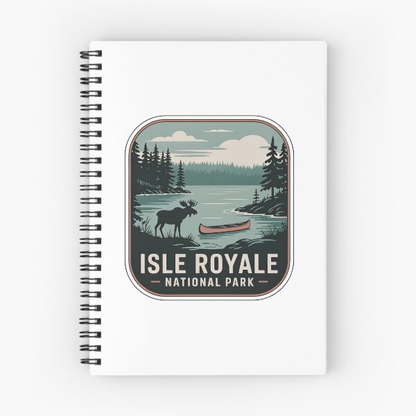 Item preview, Isle Royale National Park Vintage Travel Badge designed and sold by Teelogic.