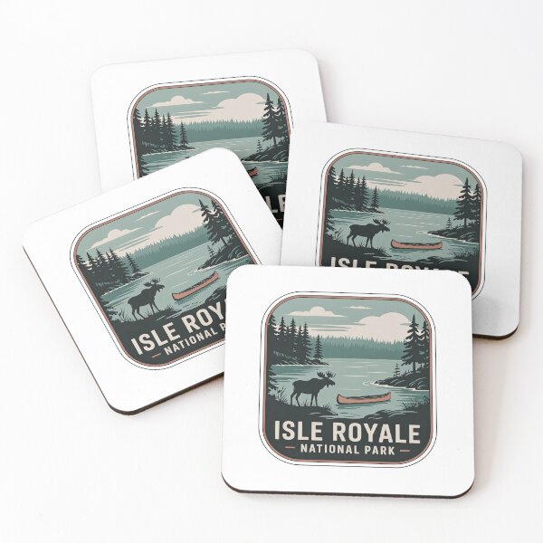 Item preview, Isle Royale National Park Vintage Travel Badge designed and sold by Teelogic.