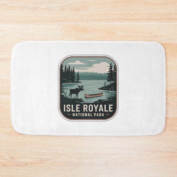 Item preview, Isle Royale National Park Vintage Travel Badge designed and sold by Teelogic.