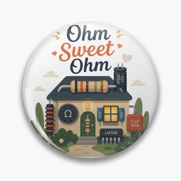 Item preview, Ohm Sweet Ohm Electronics Pun designed and sold by Cerys-GS.