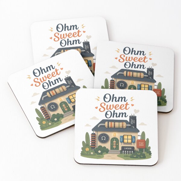 Item preview, Ohm Sweet Ohm Electronics Pun designed and sold by Cerys-GS.