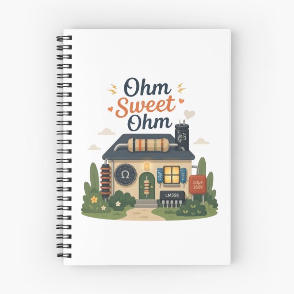 Item preview, Ohm Sweet Ohm Electronics Pun designed and sold by Cerys-GS.