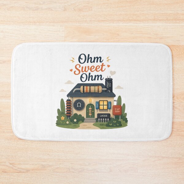 Item preview, Ohm Sweet Ohm Electronics Pun designed and sold by Cerys-GS.
