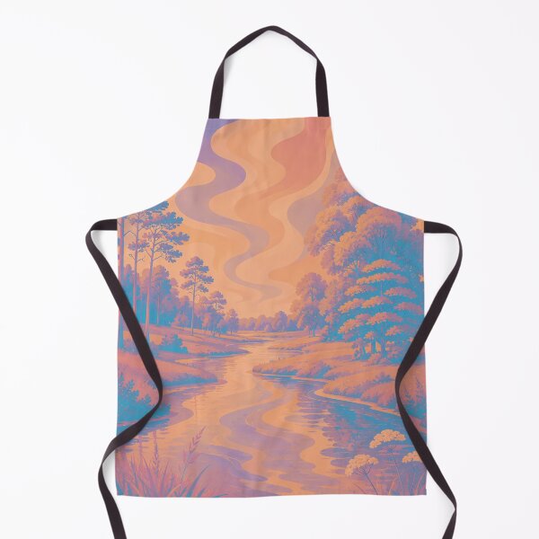 Item preview, Wetland Dreams  — Coral Sunset River Landscape designed and sold by WanderEastArt.
