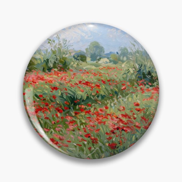 Item preview, Impressionist Landscape - Poppy Field designed and sold by Late Theory.