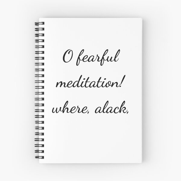 Item preview, “O fearful meditation! where, alack,” - handwriting black designed and sold by ariksworld.