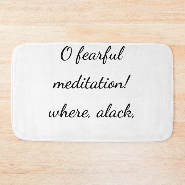 Item preview, “O fearful meditation! where, alack,” - handwriting black designed and sold by ariksworld.