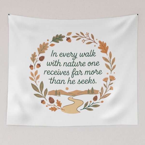 Item preview, In Every Walk With Nature Shirt Quote Hiking T-Shirt designed and sold by GabeMountainArt.