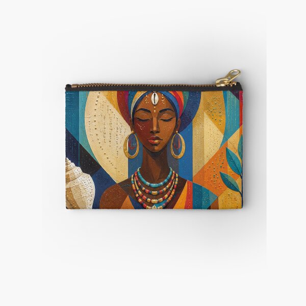Item preview, African Sea goddess Afrekete painting designed and sold by GalleryKauffeld.