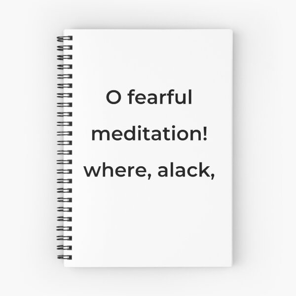 Item preview, “O fearful meditation! where, alack,” - print black designed and sold by ariksworld.