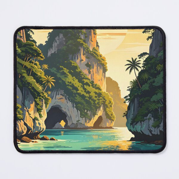 Item preview, Phang Nga Bay Sea Cave Thailand Kayak Adventures – Retro Sunset Series designed and sold by Spirit of Siam.
