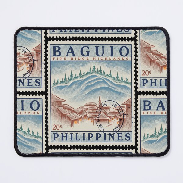Item preview, Baguio Philippines Pine Ridge Hill City Stamp Sticker designed and sold by stickercuffs.