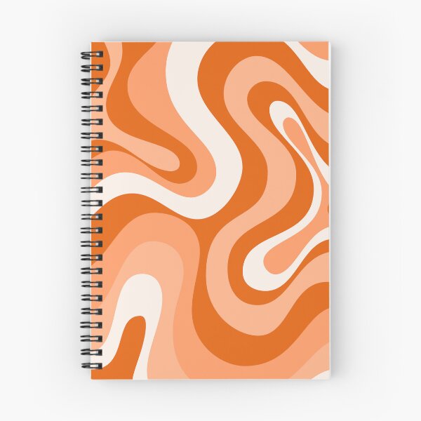 Item preview, Liquid Swirl Retro Abstract in oranges tones, Cream, and White designed and sold by Differenceee.