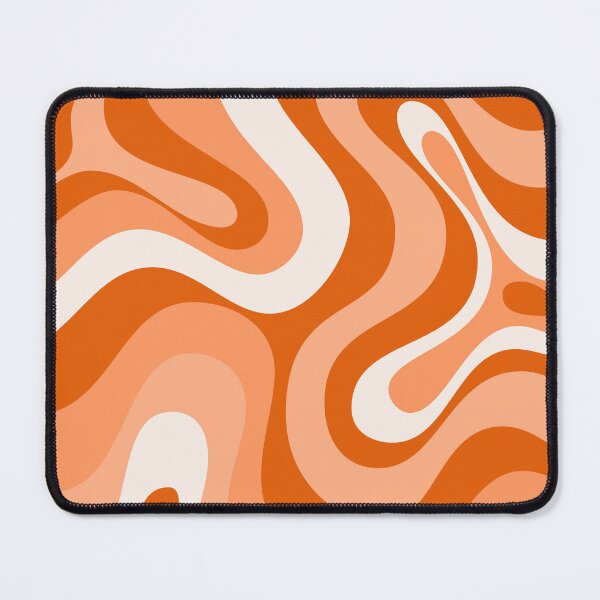 Item preview, Liquid Swirl Retro Abstract in oranges tones, Cream, and White designed and sold by Differenceee.