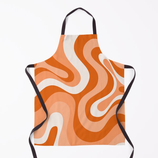 Item preview, Liquid Swirl Retro Abstract in oranges tones, Cream, and White designed and sold by Differenceee.