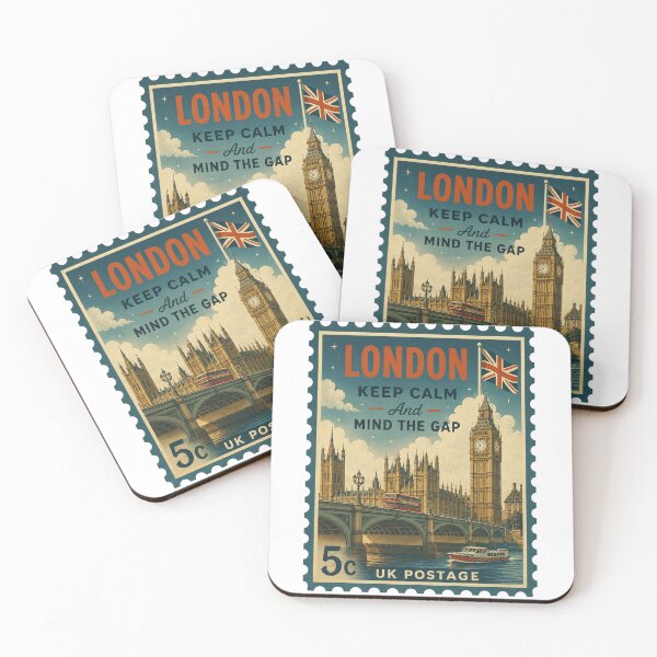 Item preview, Vintage Travel London Stamp designed and sold by francous03.