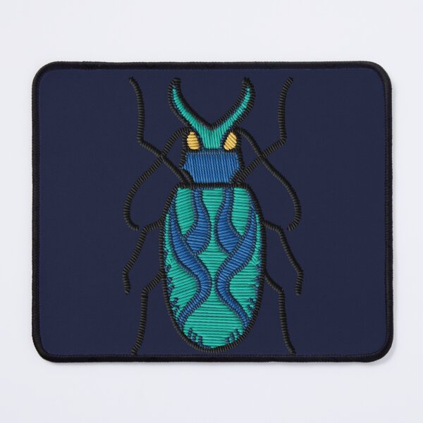 Item preview, Embroidered Jewel Beetle Patch | Colorful Insect Nature Aesthetic designed and sold by · GAMING SOUL ·.