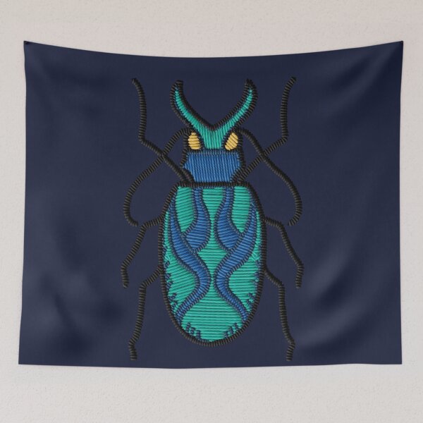 Item preview, Embroidered Jewel Beetle Patch | Colorful Insect Nature Aesthetic designed and sold by · GAMING SOUL ·.
