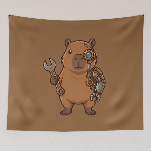 Item preview, Steampunk Capybara Mechanic designed and sold by Ivy-Triggs.