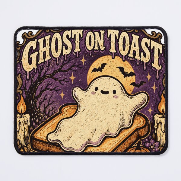 Item preview, Vintage Retro Halloween Ghost on Toast designed and sold by francous03.