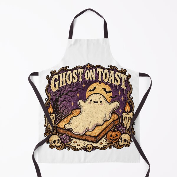 Artikelvorschau, Vintage-Retro-Halloween-Geist auf Toast entworfen und verkauft von francous03.