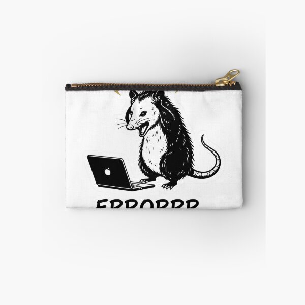 Item preview, Screaming Opossum Laptop Error - Funny Tech & Programmer Meme designed and sold by JossDesign15.